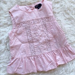 Embroidered cotton tank